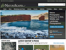 Tablet Screenshot of naturescapes.net